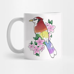 Rainbow cardinal Mug